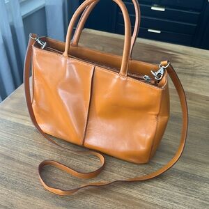 Orange HOBO shoulder purse